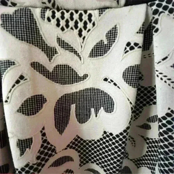 Enfocus Studio Women's Size 8 Black & White Floral Fit & Flare Dress - Picture 5 of 8